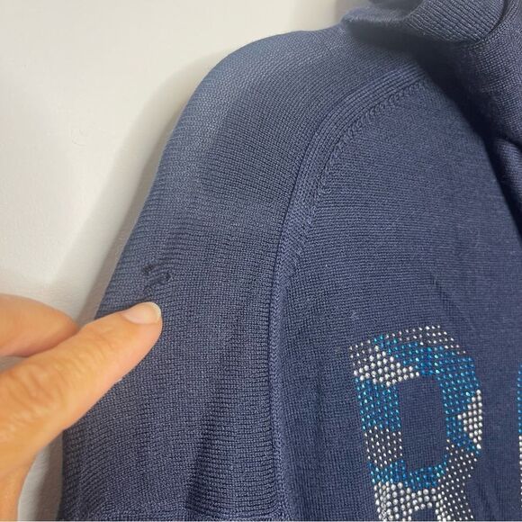 Sixtine Zip-Front camo Tock Strass Hoodie FLAWED new Large - Picture 9 of 15